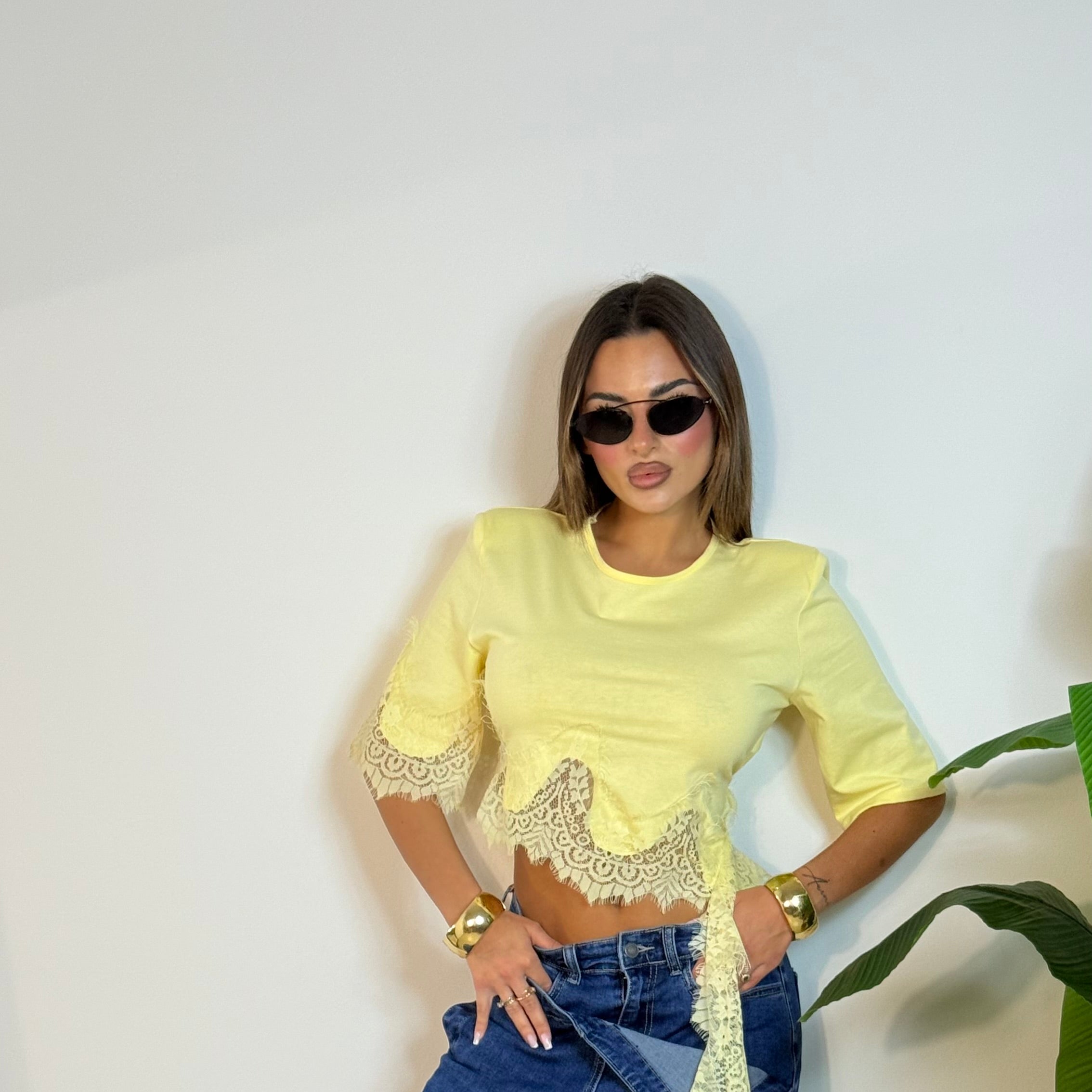 Maglia Basic con ricamo