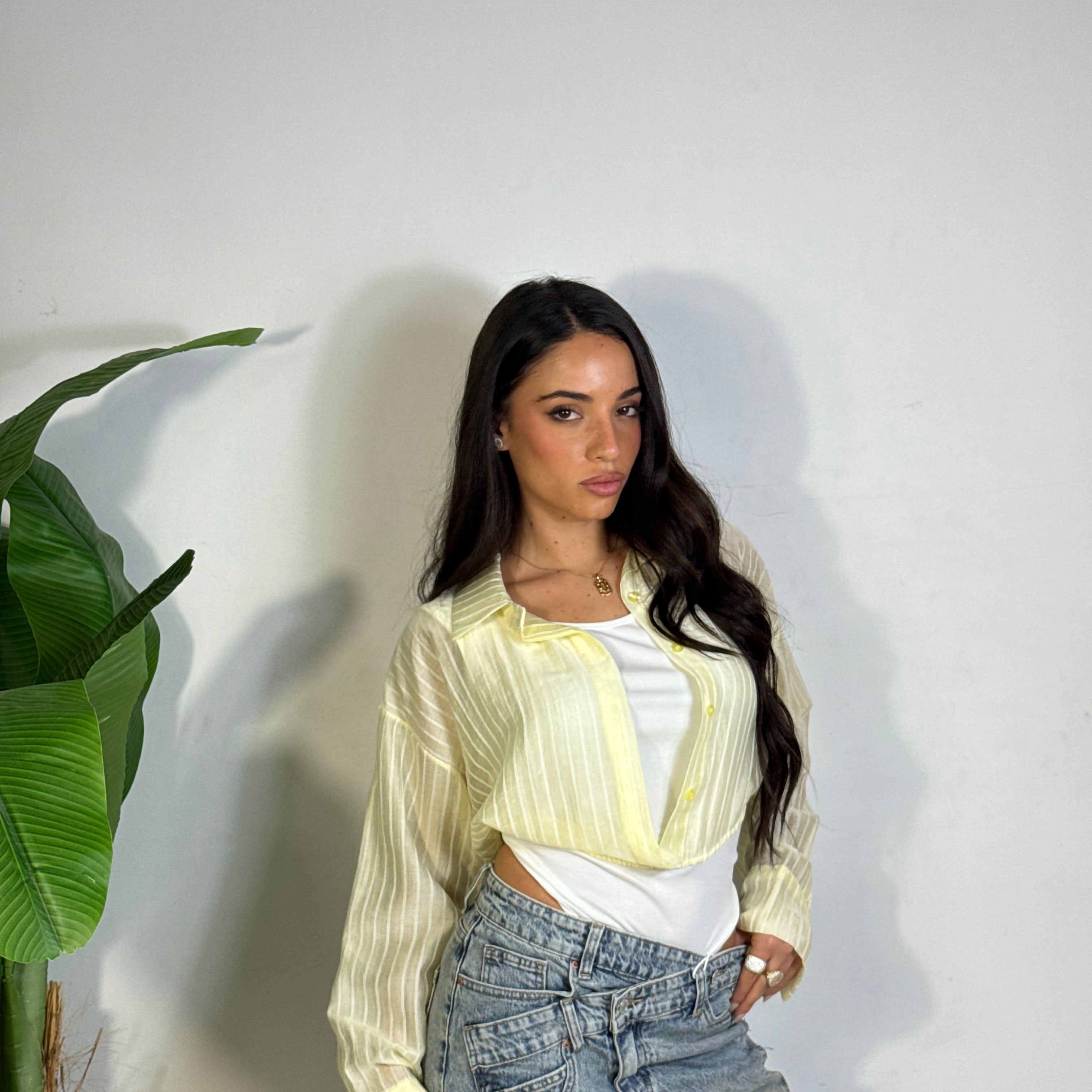 Body “Valencia” effetto camicia