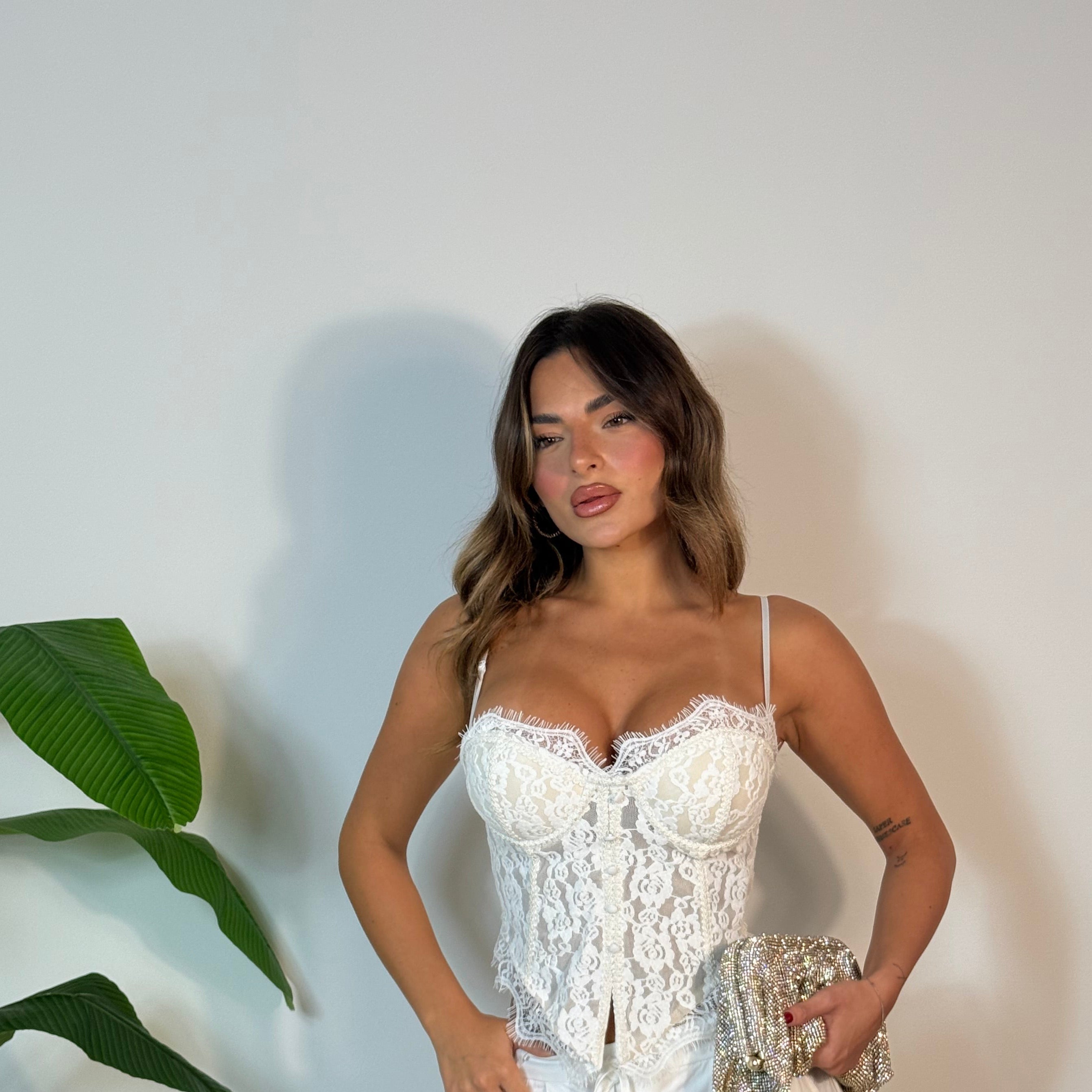 Corpetto “Crimson Curve”