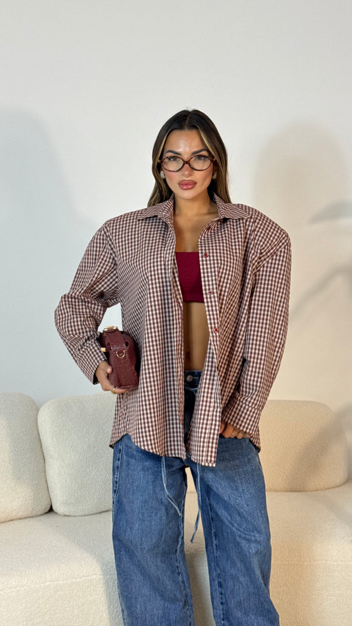 Camicia Justwest bordeuax